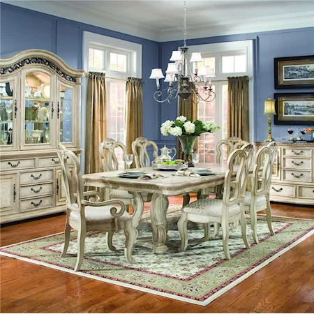 Double Pedestal Extension Dining Table